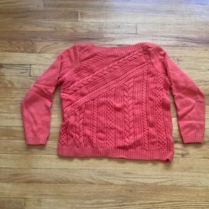 Tablots Petites 100% Cotton Cable Knit Sweater